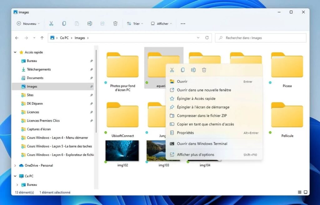utiliser une souris - clic droit