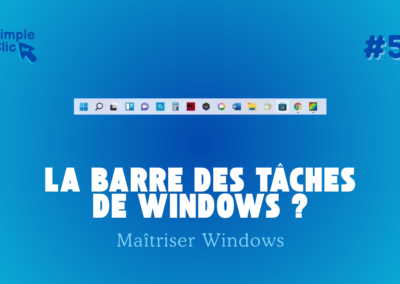 La barre des tâches de Windows