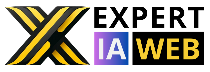 Mascotte Xperiaweb tenant un ordinateur face à un serveur – Création de site internet en Wallonie
